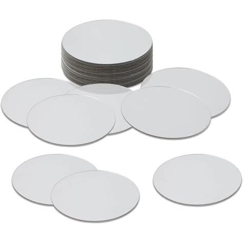 Lot De Petits Miroirs Ronds En Plastique Autocollants En Acrylique