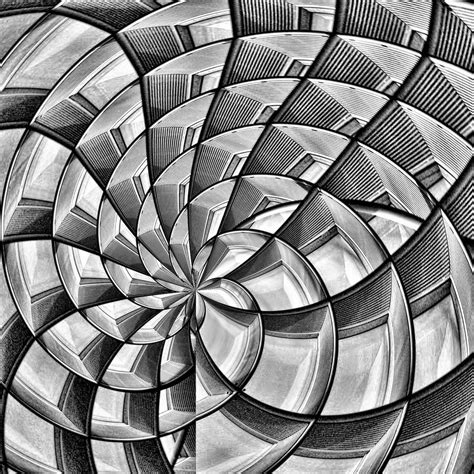 Abstraction a la M.C. Escher-B&W version | Escher art, Mc escher art ...