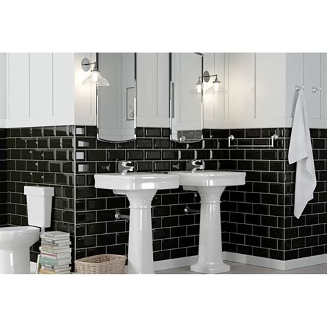 Signature Metro X Black Gloss Bevelled Porcelgres