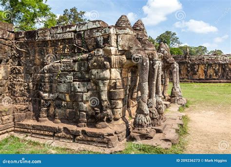 Elephant Terrace Stock Image Image Of Historic Ancient 209236273