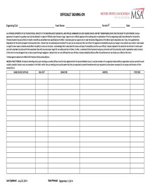 Fillable Online Msauk Officials Signing On Msa Fax Email Print