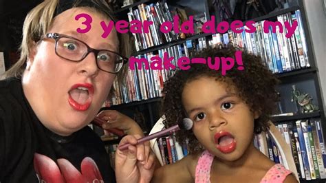 Letting A 3 Year Old Do My Makeup Nevaehs Make Up Tutorial