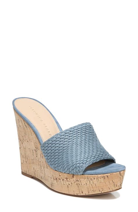 Buy Veronica Beard Dali Woven Platform Wedge Sandal Jeans At 60 Off