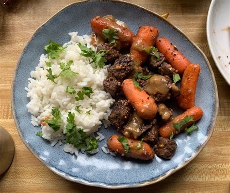 Braised Beef With Carrots My Bizzy Kitchen