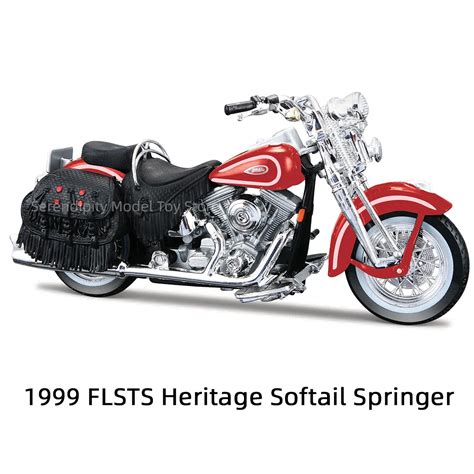 Maisto Harley Davidson Flsts Heritage Softail Springer Red