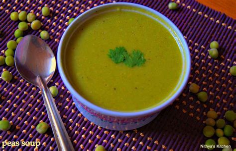 PEAS SOUP Recipe | nithyaskitchen