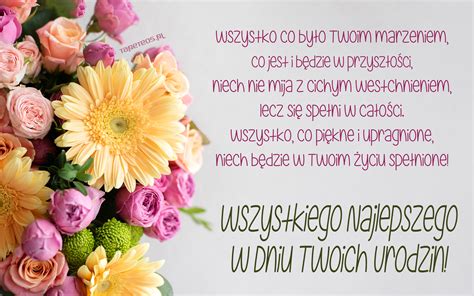 Urodziny Happy Birthday 120 Piekne Kwiaty Zyczenia Urodzinowe