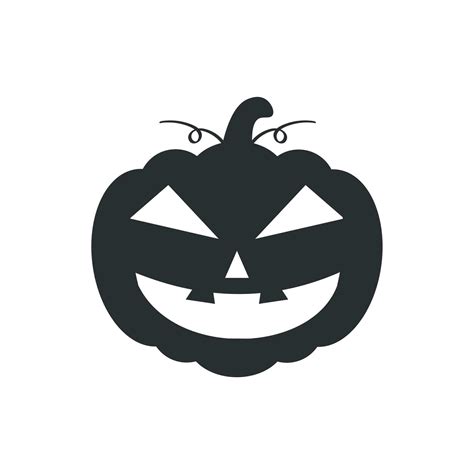 Halloween Pumpkin Silhouette Vector Halloween Celebration Element