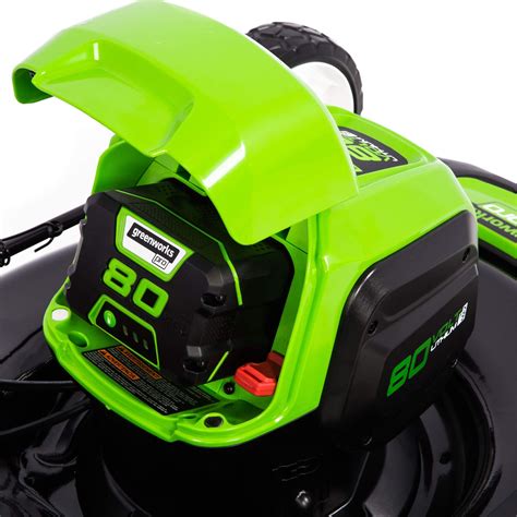 Greenworks Pro 80v 21 Inch Brushless Self Propelled Lawn Mower 40ah Battery And Charger