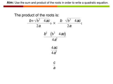 Quadratic Equations Irrational Roots And Sum And Product Of The Roots