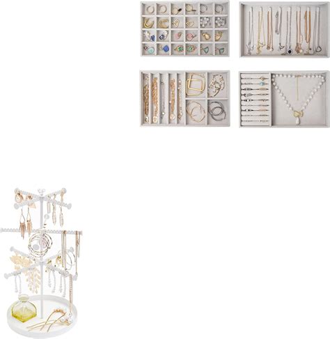 Amazon Procase Set Of Stackable Jewelry Organizer Trays Bundle