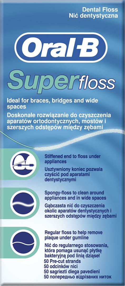 Oral B Superfloss Ni Dentystyczna Z Wyka Aczk Szt Drogeria