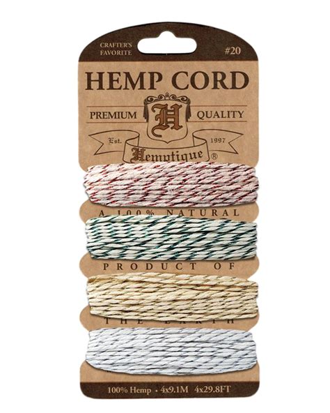 Hemptique Metallic Hemp Cord Lb Classic Pk Hemptique