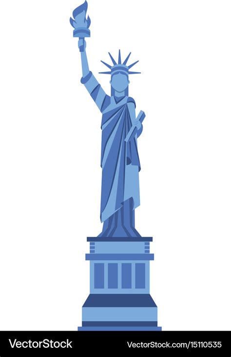 Statue of liberty cartoon Royalty Free Vector Image