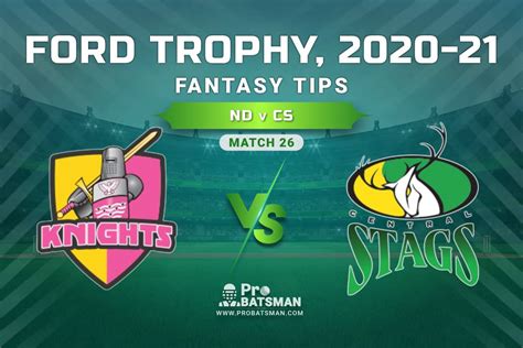 ND Vs CS Dream11 Prediction Fantasy Cricket Tips Playing XI Pitch