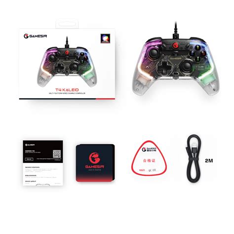 Gamesir T Kaleid Transparent Pc Controller Wired Gaming Controller