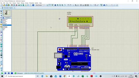 Simulacion En Proteus Funcionamiento De Lcd Con Arduino Youtube