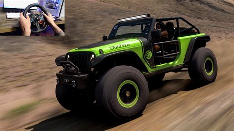 1750hp Jeep Trailcat Offroading Forza Horizon 5 Steering Wheel Gameplay Max Graphics