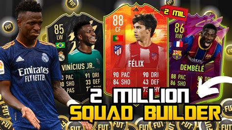 BEST 2 MILLION COIN SQUAD BUILDER ON FIFA 22 INSANE 2 MILLION COIN