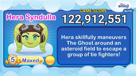 Disney Emoji Blitz Hera Syndulla L5 Star Wars Exclusive Gold