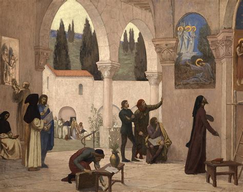 Inspiration Chretienne Painting By Pierre Cecile Puvis De Chavannes