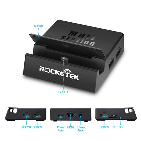 Rocketek Usb C Docking Station For Nintendo Switch Rocketeck