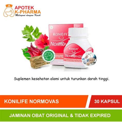 Konilife Normovas Isi 30 Kapsul Obat Original Konimex Lazada Indonesia