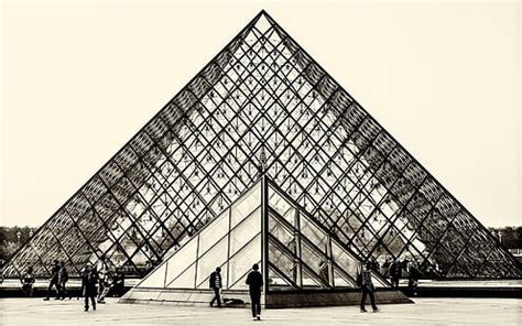 HD wallpaper: The Louvre Louvre Pyramid Buildings Clouds Paris HD ...