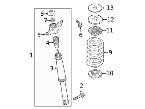 Genuine Volvo 32221542 Shock Absorber Rear Right Volvo