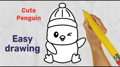 How To Draw Cute Penguin Easy Drawing YouTube