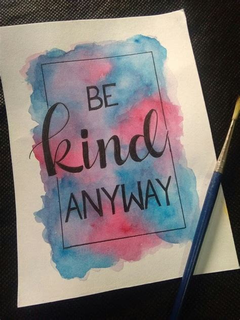 Watercolor Painting Calligraphy Quotes Doodles Doodle Quotes Hand Lettering