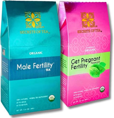 Secrets Of Tea Fertility Tea For Men And Women Usda Organic Delicious 40 Biodegradable