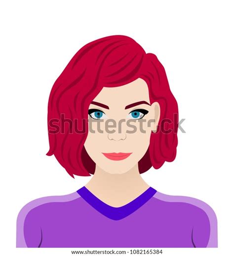 Face Expression Cute Woman Female Emotion Stock Vector Royalty Free