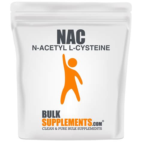 Buy BulkSupplements NAC N Acetyl L Cysteine Powder 600 Mg Lungs