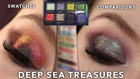 Clionadh Deep Sea Treasures Palette Swatches Comparisons 2 Looks