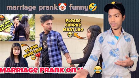 Marriage Prank On My Cute Girlfriend 😍 Prank Gone🥺omg😰she Got