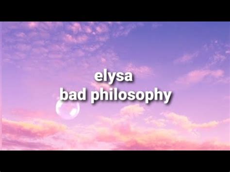 Elysa Bad Philosophy Lyrics Eesti Laul 2023 YouTube