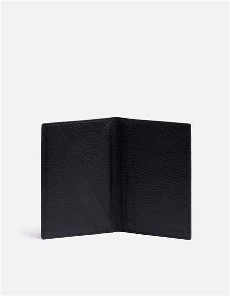 Modern Passport Wallet Textured Black Small Leather Goods Miansai