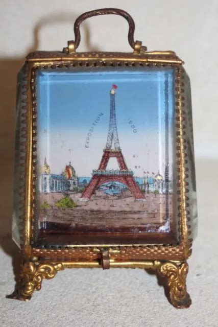 Ancien Coffret Boite Bijoux Porte Montre Verres Biseaut S Napol On