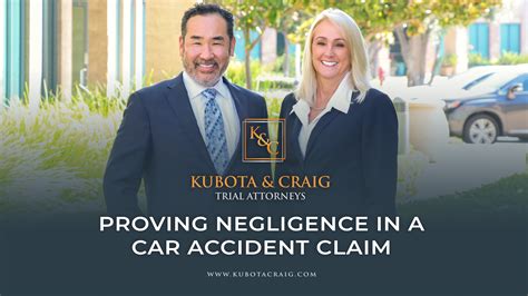 Proving Negligence in a Car Accident Claim