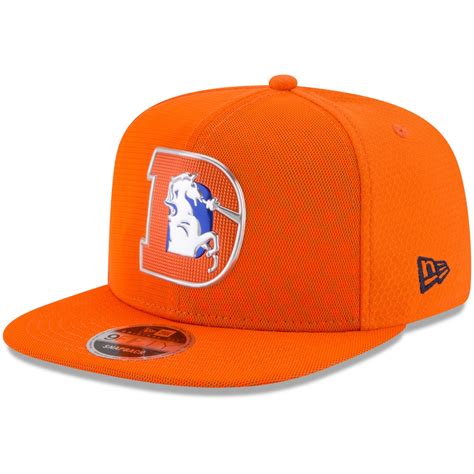 Youth Denver Broncos New Era Orange 2017 Color Rush 9FIFTY Snapback ...