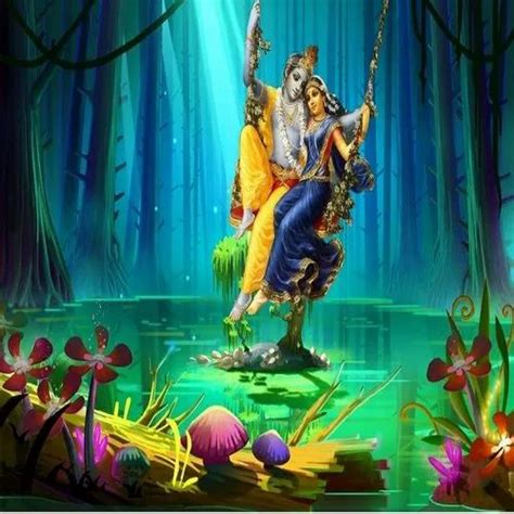 Shree Krishna Radha Wallpaper 3d