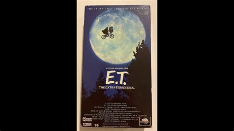 Opening And Closing To E T The Extra Terrestrial VHS 1996 YouTube