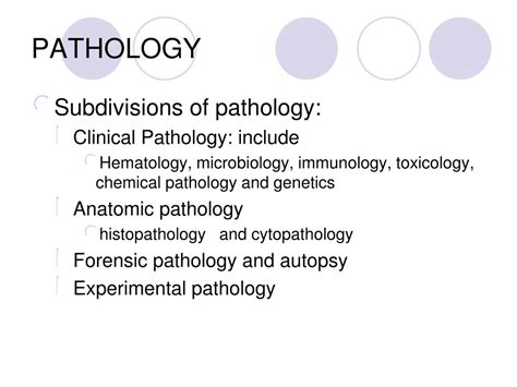 Ppt Introduction To Pathology Powerpoint Presentation Free Download