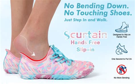 Scurtain Unisex Adult Athletic Hiking Water Shoes Women Men Quick Dry Barefoot Aqua