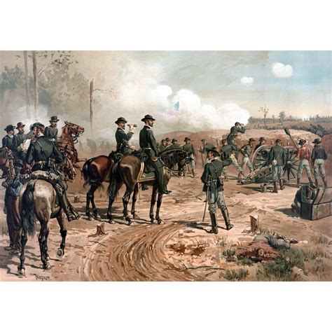 Digitally Restored Civil War Artwork Featuring General Sherman On