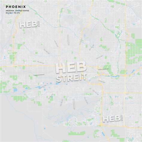 Printable Street Map Of Phoenix Arizona Streit