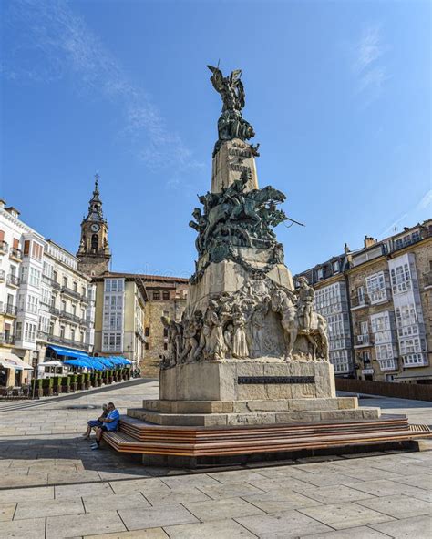 Monument To The Battle Of Vitoria And Plaza De La Virgen Blanca