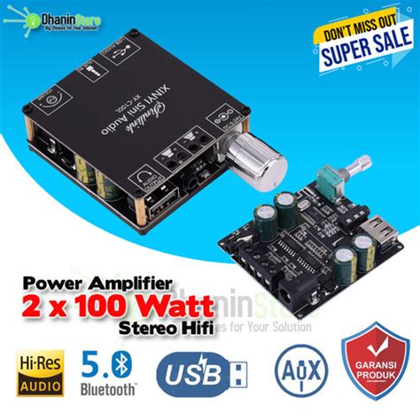 Promo Power Kit Modul Amplifier Mini Bluetooth Rakitan Class D 200W