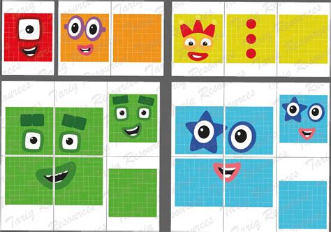 Numberblocks Gesichter 100 1000 Instant Download Pdf Png Etsy